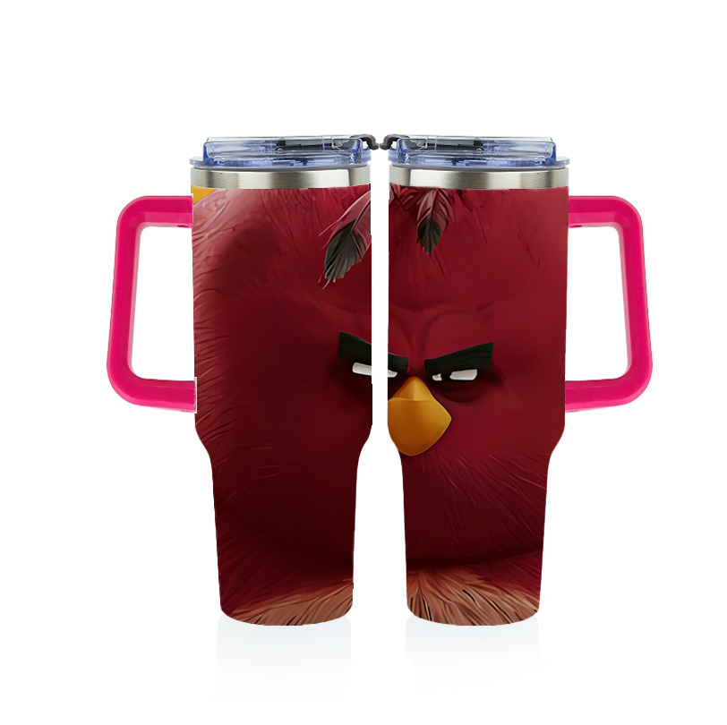 （画像用） Angry Birds アングリーバード 1200ｍLフルプリント車用タンブラー